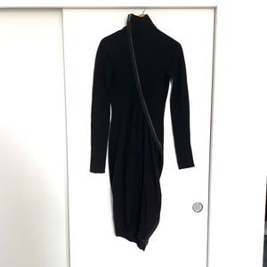 Haider Ackermann sexy fitted wool dress
